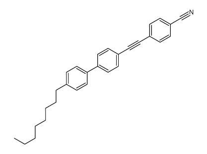 4-[2-[4-(4-octylphenyl)phenyl]ethynyl]benzonitrile结构式