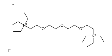 triethyl-[2-[2-[2-[2-(triethylazaniumyl)ethoxy]ethoxy]ethoxy]ethyl]azanium,diiodide结构式