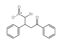 1-Butanone,4-bromo-4-nitro-1,3-diphenyl-结构式