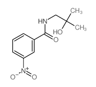 Benzamide, N-(2-hydroxy-2-methylpropyl)-3-nitro-结构式