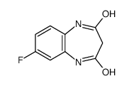 7-fluoro-1,5-dihydro-1,5-benzodiazepine-2,4-dione结构式