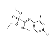 N-(4-Chlor-2-methylphenyl)-N'-methyl-diaethylphosphonyl-formamidin Structure