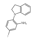 2-(2,3-Dihydro-1H-indol-1-yl)-5-fluorophenylamine Structure