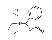 triethyl-(3-oxo-1H-2-benzofuran-1-yl)azanium,bromide结构式