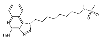 N-[8-(4-amino-1H-imidazo[4,5-c]quinolin-1-yl)-octyl]-methanesulfonamide Structure