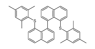 1-(2,4,6-trimethylphenyl)sulfanyl-8-[8-(2,4,6-trimethylphenyl)sulfanylnaphthalen-1-yl]naphthalene结构式