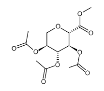 L-Gulonic acid, 2,6-anhydro-, methyl ester, triacetate Structure