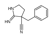 5-amino-4-benzyl-2,3-dihydropyrrole-4-carbonitrile Structure