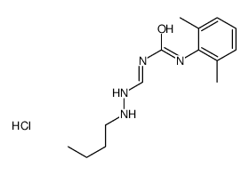 (1E)-1-[(2-butylhydrazinyl)methylidene]-3-(2,6-dimethylphenyl)urea,hydrochloride Structure