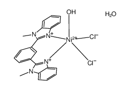 [NiCl2(1,3-bis(1-methylbenzimidazol-2-yl)benzene)(H2O)]*H2O结构式