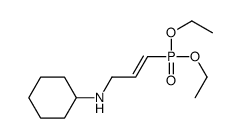 N-(3-diethoxyphosphorylprop-2-enyl)cyclohexanamine Structure