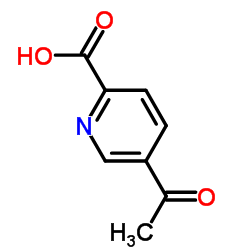 5-乙酰基-2-吡啶羧酸结构式