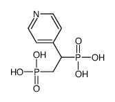 (2-phosphono-1-pyridin-4-ylethyl)phosphonic acid结构式