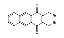 2,3-Dibrommethyl-1,4-anthrachinon Structure