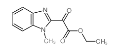Ethyl 2-(1-methylbenzimidazol-2-yl)-2-oxoacetate结构式