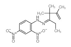 4,4,5-Trimethyl-5-hexene-3-one (2,4-dinitrophenyl)hydrazone Structure