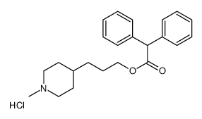 3-(1-methylpiperidin-1-ium-4-yl)propyl 2,2-diphenylacetate,chloride Structure