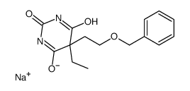 5-(2-Benzyloxyethyl)-5-ethyl-2-sodiooxy-4,6(1H,5H)-pyrimidinedione结构式