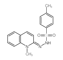 4-methyl-N-[(1-methylquinolin-2-ylidene)amino]benzenesulfonamide structure