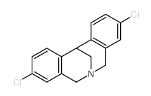 3,9-dichloro-7,12-dihydro-5H-6,12-methanodibenzazocine结构式