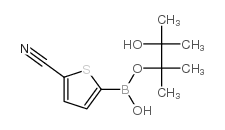 5-(4,4,5,5-Tetramethyl-1,3,2-dioxaborolan-2-yl)thiophene-2-carbonitrile structure