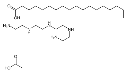 acetic acid,N'-[2-[2-(2-aminoethylamino)ethylamino]ethyl]ethane-1,2-diamine,octadecanoic acid结构式