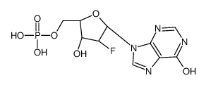 [(2R,3R,4R,5R)-4-fluoro-3-hydroxy-5-(6-oxo-3H-purin-9-yl)oxolan-2-yl]methyl dihydrogen phosphate结构式