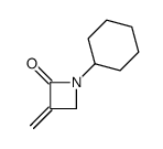 1-cyclohexyl-3-methylideneazetidin-2-one结构式