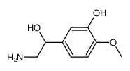 α-(aminomethyl)(3-hydroxy-4-methoxyphenyl)methanol Structure
