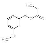 Benzenemethanol,3-methoxy-, 1-propanoate结构式