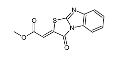 (E)-2-(methoxycarbonylmethylene)benzimidazo[2,1-b][1,3]thiazolid-3-one Structure
