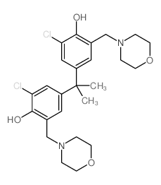 o-Cresol,4,4'-isopropylidenebis[6-chloro-a-morpholino- (8CI)结构式