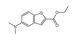 5-dimethylaminobenzo[b]thiophene-2-carboxylic acid ethyl ester Structure
