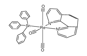 Ph3SnRe(CO)3(1,10-phenanthroline) Structure