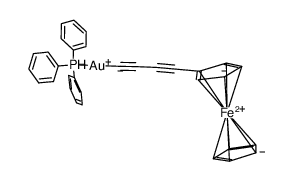 Au(CCCCFc)(PPh3) Structure