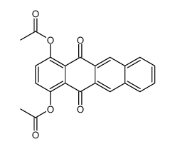 (4-acetyloxy-5,12-dioxotetracen-1-yl) acetate Structure