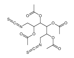 (3,4,5-triacetyloxy-1,6-diisothiocyanatohexan-2-yl) acetate结构式