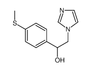 2-imidazol-1-yl-1-(4-methylsulfanylphenyl)ethanol结构式
