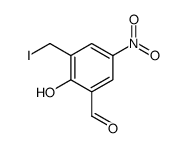 3-(Iodomethyl)-5-nitrosalicylaldehyde结构式