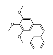 1,2,3-trimethoxy-5-[(Z)-2-phenylethenyl]benzene Structure