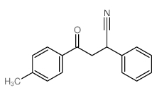 4-(4-methylphenyl)-4-oxo-2-phenyl-butanenitrile结构式