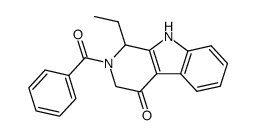 2-benzoyl-1-ethyl-1,2,3,9-tetrahydro-4H-pyrido[3,4-b]indol-4-one结构式