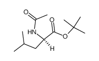 (R)-2-Acetylamino-4-methyl-pentanoic acid tert-butyl ester结构式