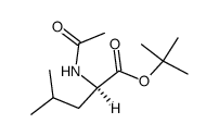 (R)-2-Acetylamino-4-methyl-pentanoic acid tert-butyl ester Structure