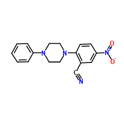 5-Nitro-2-(4-phenyl-1-piperazinyl)benzonitrile结构式