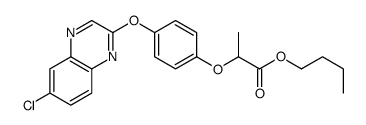 butyl 2-[4-(6-chloroquinoxalin-2-yl)oxyphenoxy]propanoate结构式