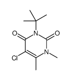 3-tert-butyl-5-chloro-1,6-dimethylpyrimidine-2,4-dione Structure