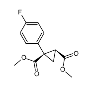 dimethyl (1R,2S)-1-(4-fluorophenyl)cyclopropane-1,2-dicarboxylate Structure