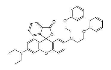 2'-[bis(2-phenoxyethyl)amino]-6'-(diethylamino)spiro[isobenzofuran-1(3H)-9'(9H)-xanthene]-3-one Structure