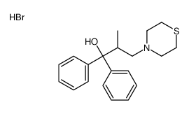 2-methyl-1,1-diphenyl-3-thiomorpholin-4-ylpropan-1-ol,hydrobromide结构式